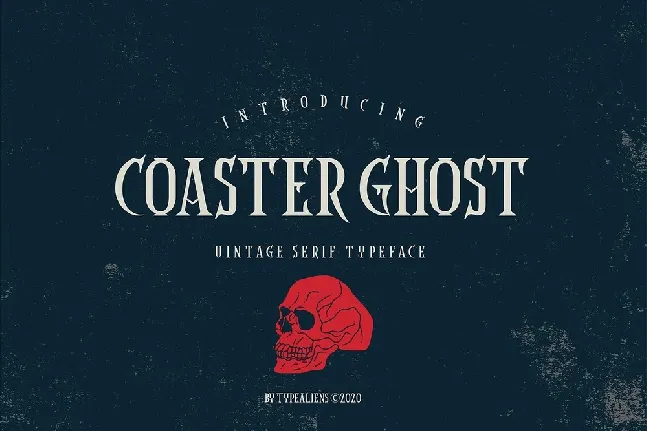 Coaster Ghost Vintage Serif font