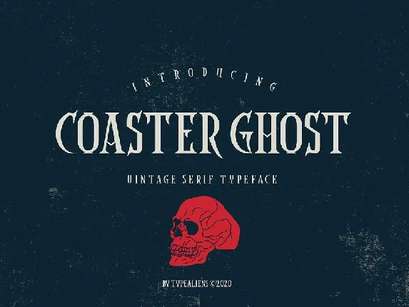 Coaster Ghost Vintage Serif font