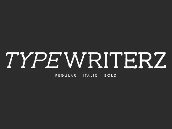 Typewriterz font