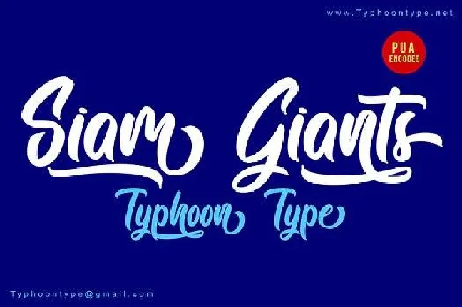 Siam Giants font