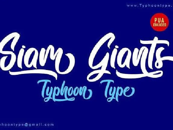 Siam Giants font