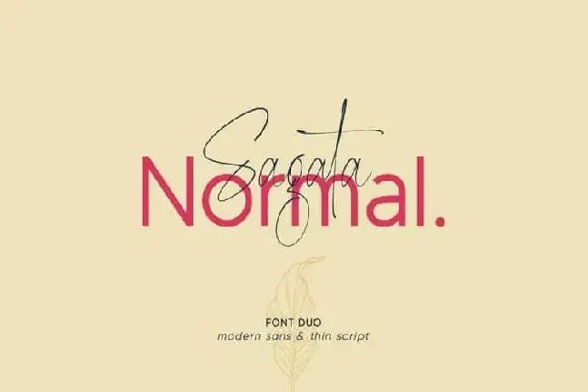 Sagata Normal Duo font