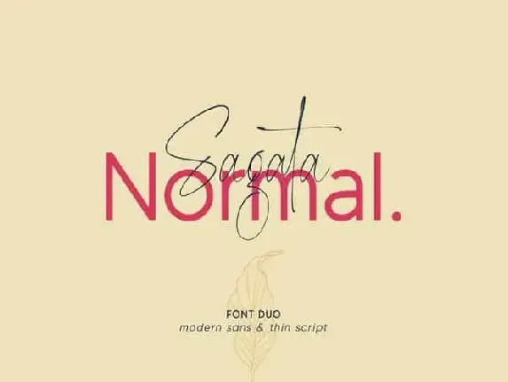 Sagata Normal Duo font