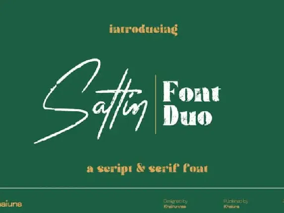 Sattin Duo font