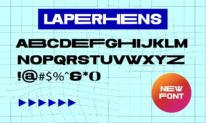 Laperhens font