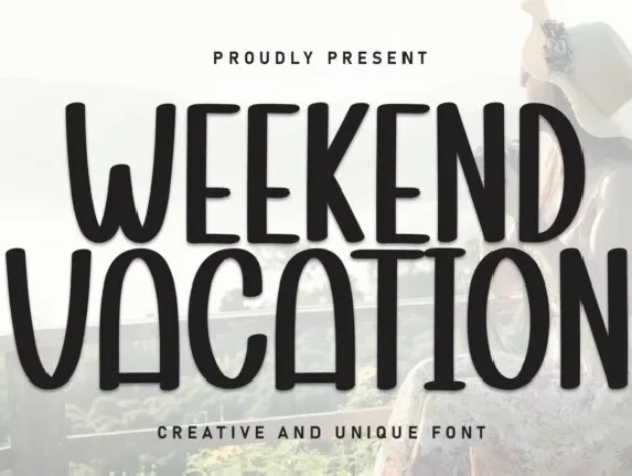 Weekend Vacation Display font