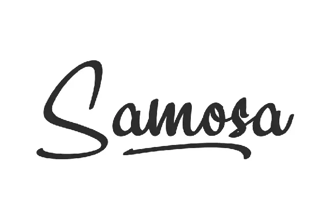 Samosa Demo font