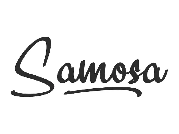 Samosa Demo font