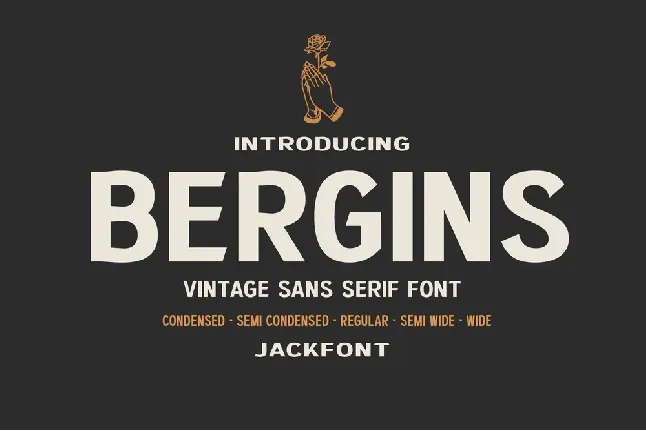 JF Bergins font