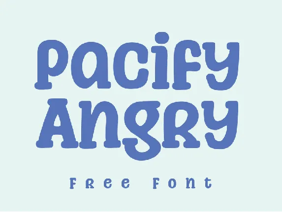 Pacify Angry font