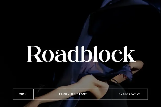 Roadblock font