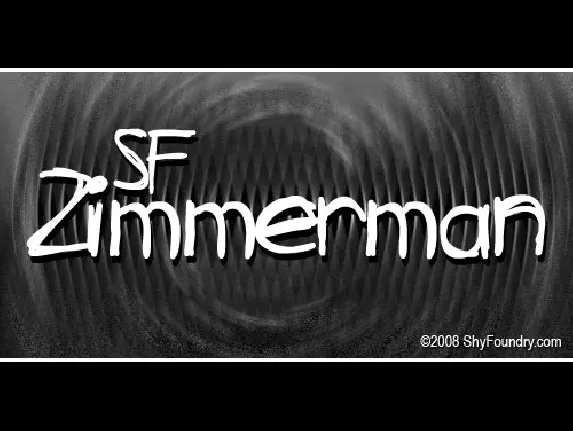 SF Zimmerman font