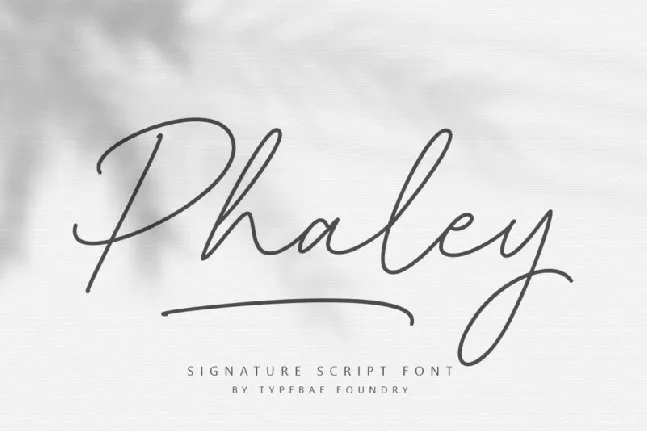 Phaley font