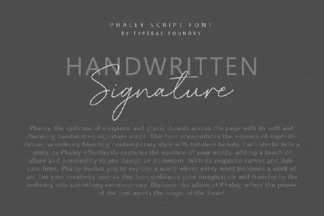 Phaley font