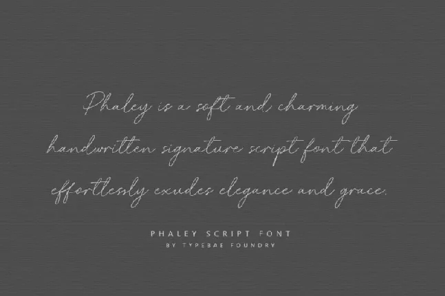 Phaley font