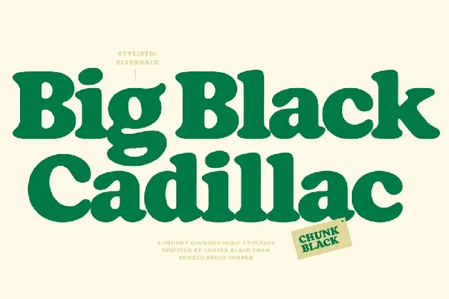 Chunk Black font