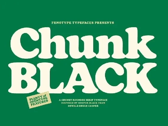 Chunk Black font