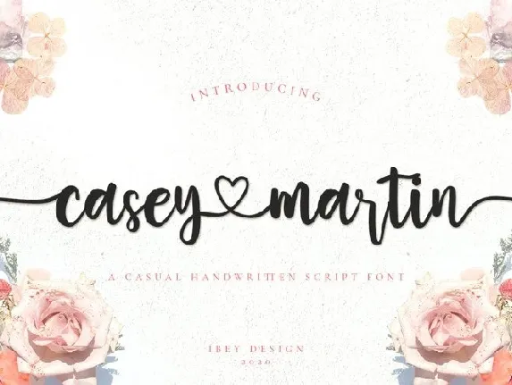 Casey Martin font