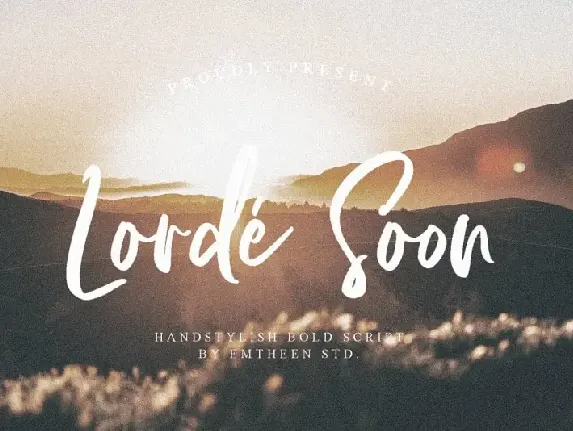 Lorde Soon Script font