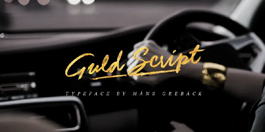 Guld Script Free font