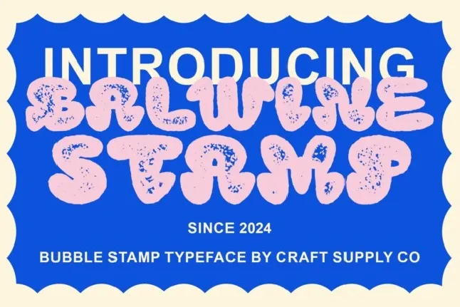 Balwine Stamp font