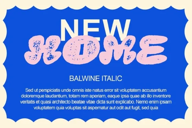 Balwine Stamp font