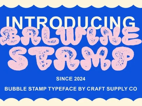 Balwine Stamp font