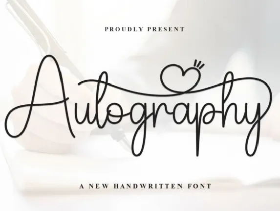 Autography Handwritten font