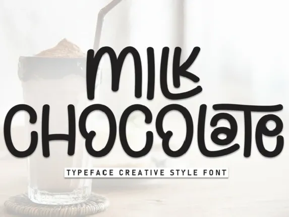 Milk Chocolate Display font