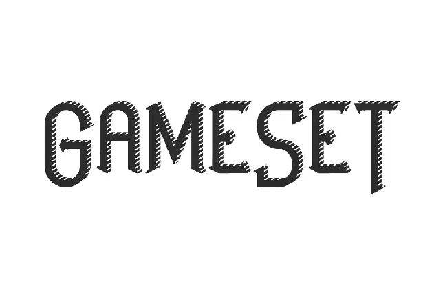 Game Set Demo font