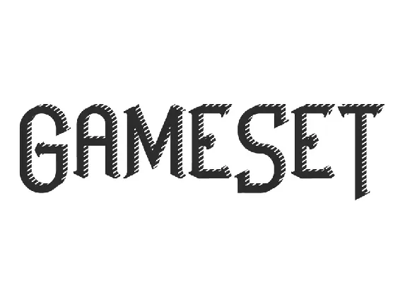 Game Set Demo font