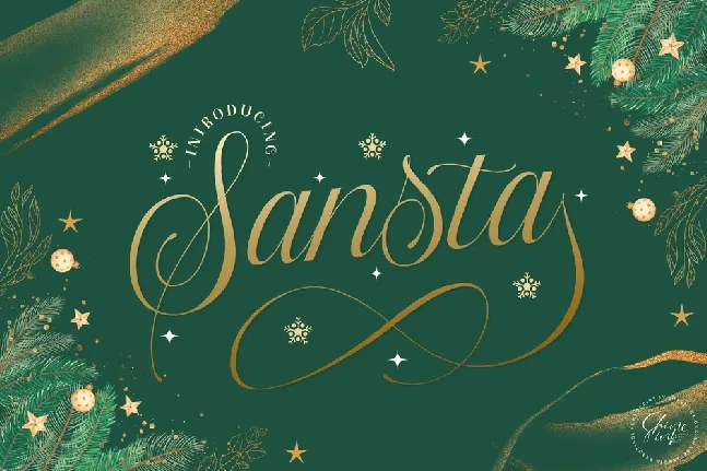 Sansta font