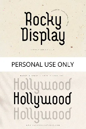 Rocky Display font