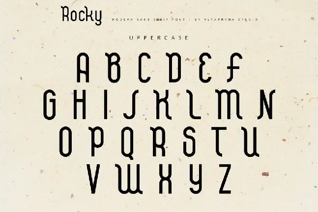 Rocky Display font