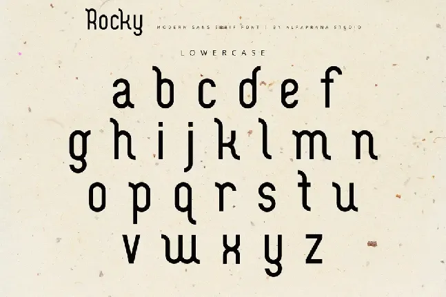 Rocky Display font