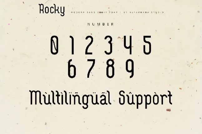 Rocky Display font