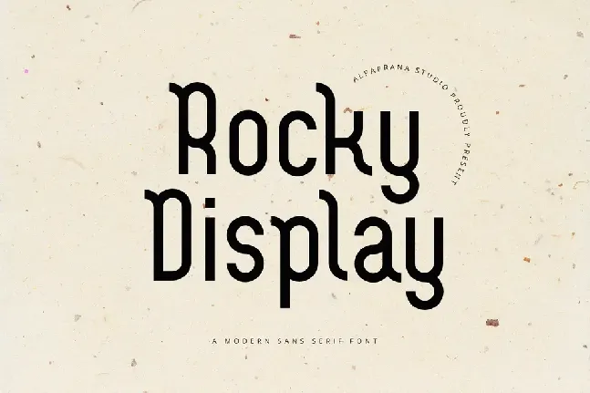 Rocky Display font