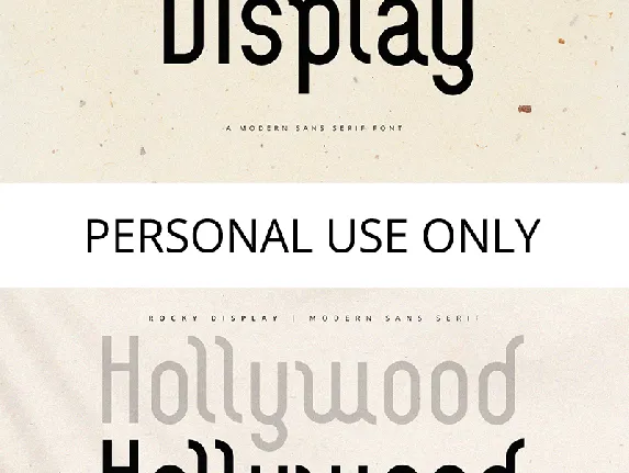 Rocky Display font