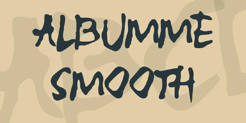 ALBUMME SMOOTH font