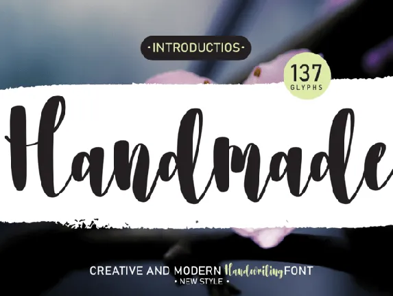 Handmade Handwritten Typeface font