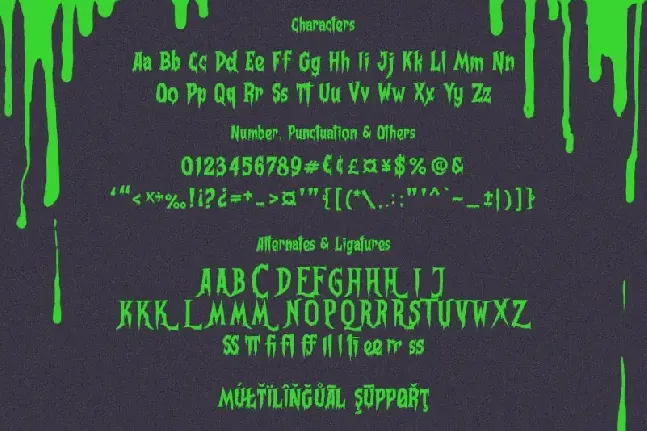 Frightmare – Display font