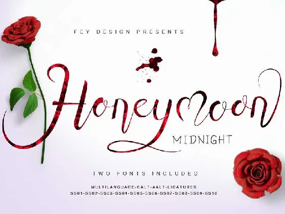 Honey Moon Midnight Free font