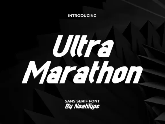 Ultra Marathon font