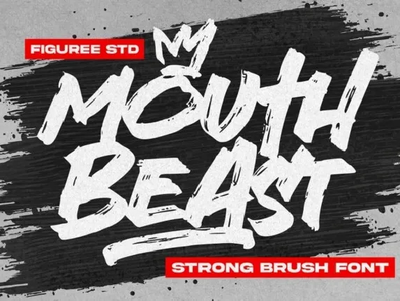 Mouth Beast font