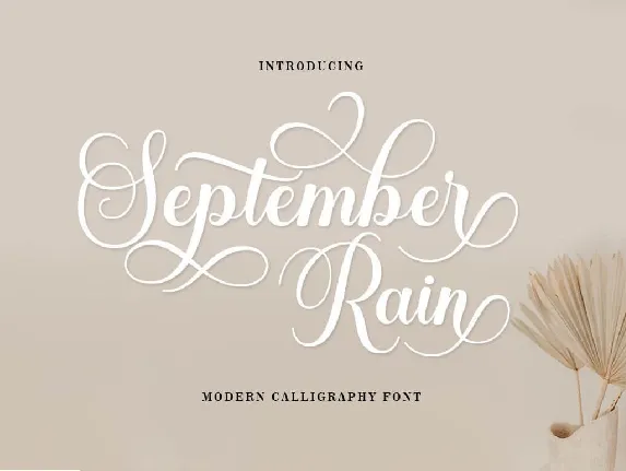 September Rain font