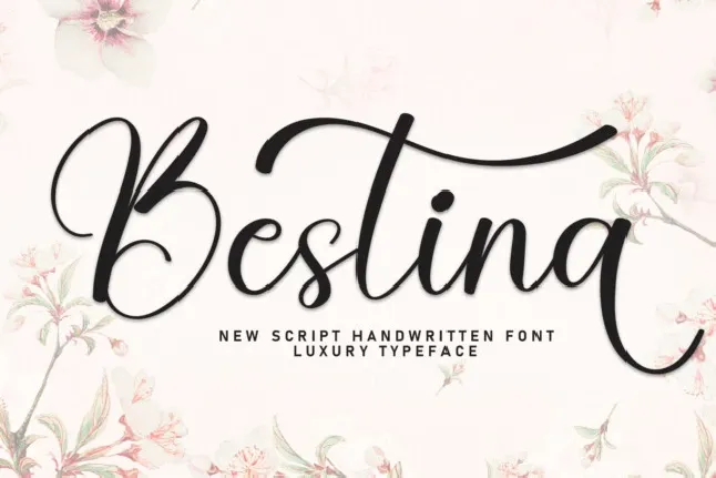 Bestina Calligraphy font