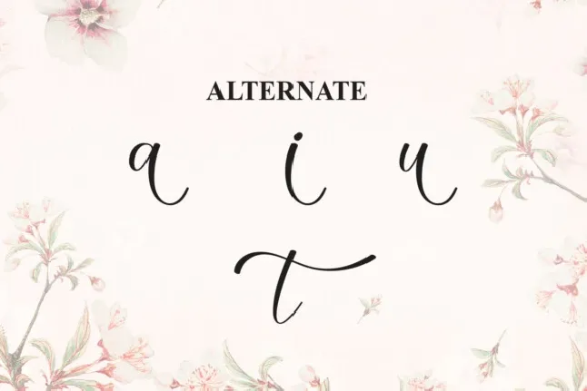 Bestina Calligraphy font