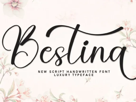 Bestina Calligraphy font