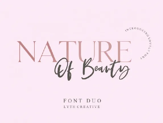 Nature of Beauty Duo font