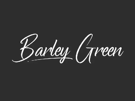 Bartley Green Demo font